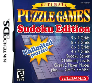 Ultimate Puzzle Games - Sudoku Edition (USA) box cover front